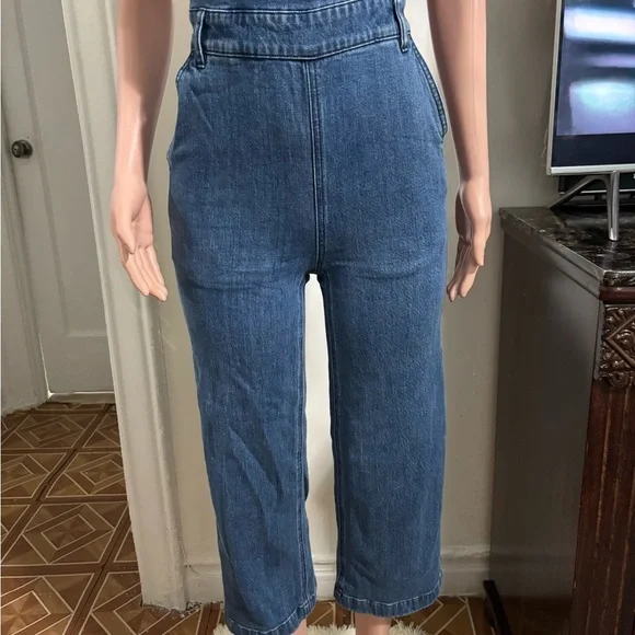 MADEWELL Women’s Cropped Denim Overalls - Picture 5 of 15